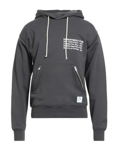 Department Five Department 5 Man Sweatshirt Charcoal Size S Cotton In Gray