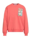 Department Five Department 5 Man Sweatshirt Coral Size Xl Cotton In Red