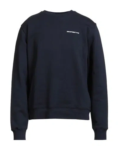 Department Five Department 5 Man Sweatshirt Midnight Blue Size M Cotton