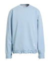 Department Five Department 5 Man Sweatshirt Sky Blue Size Xl Cotton In Blue