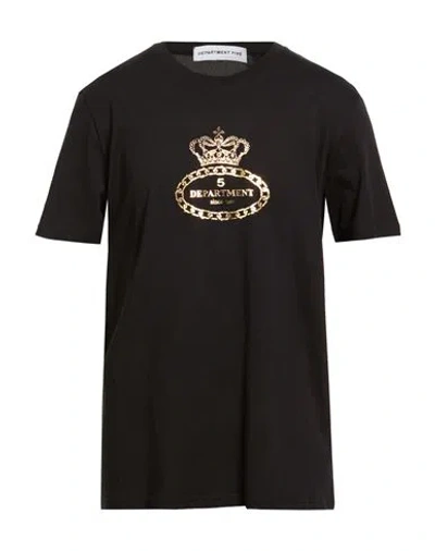 Department Five Department 5 Man T-shirt Black Size Xxl Organic Cotton