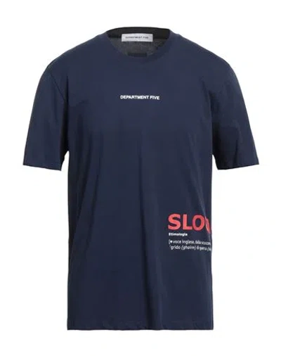 DEPARTMENT FIVE DEPARTMENT 5 MAN T-SHIRT NAVY SIZE L COTTON