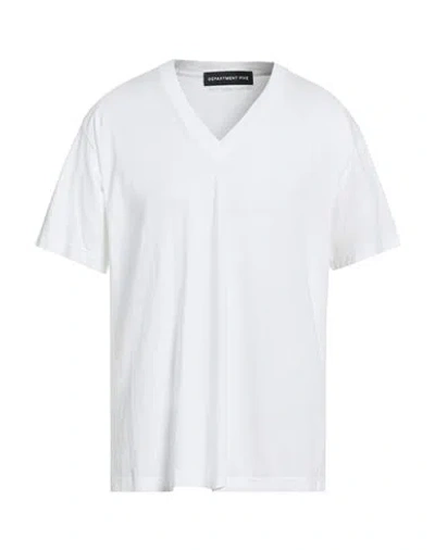 Department Five Department 5 Man T-shirt White Size M Cotton