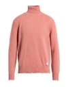 Department Five Department 5 Man Turtleneck Salmon Pink Size Xl Virgin Wool In Pink