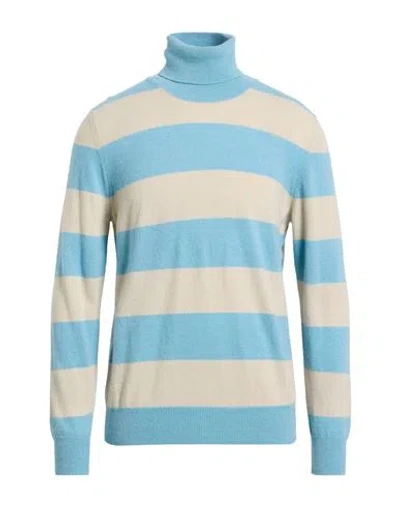 Department Five Department 5 Man Turtleneck Sky Blue Size Xxl Virgin Wool