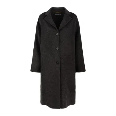 Department Five Department 5 Mary Single-breasted Cloth Coat In Black