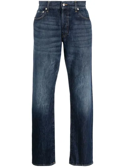 Department Five Straight Leg Denim Jeans In Blue