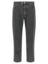 Department Five Musso Logo-patch Jeans In Gray