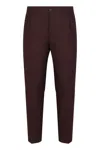 Department Five Department 5 Pants In Mixed Wool In Brown