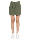 Department Five Pleated Skirt In Green