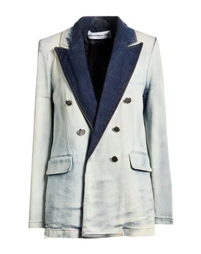 Department Five Department 5 Woman Blazer Blue Size 4 Cotton, Elastane