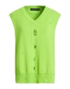 Department Five Department 5 Woman Cape Lime Green Size S Cotton In Green