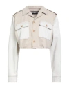 Department Five Department 5 Woman Denim Shirt Beige Size 6 Cotton, Polyester In Neutral