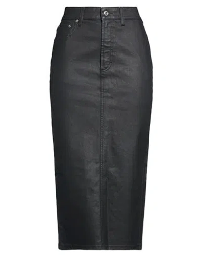 Department Five Department 5 Woman Denim Skirt Black Size 27 Cotton, Elastane
