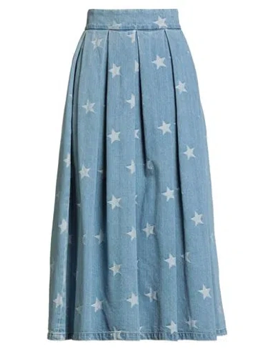 Department Five Department 5 Woman Denim Skirt Blue Size 27 Cotton