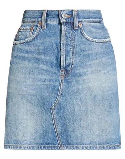 Department Five Department 5 Woman Denim Skirt Blue Size 30 Cotton