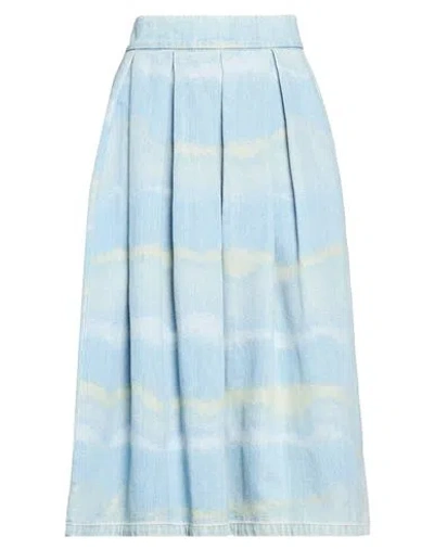 Department Five Department 5 Woman Denim Skirt Blue Size 30 Cotton, Polyester