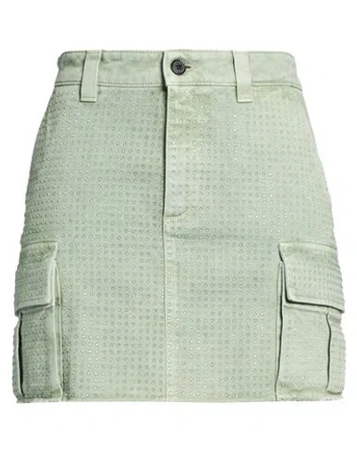 Department Five Department 5 Woman Denim Skirt Sage Green Size 6 Cotton