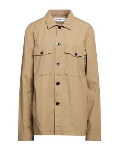 Department Five Department 5 Woman Jacket Camel Size M Cotton, Elastane In Brown