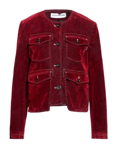 Department Five Department 5 Woman Jacket Red Size 6 Cotton