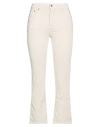 Department Five Department 5 Woman Jeans Beige Size 31 Cotton, Rubber In Neutral