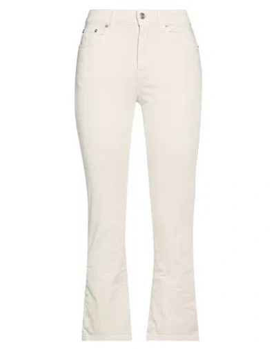 Department Five Department 5 Woman Jeans Beige Size 31 Cotton, Rubber In Neutral