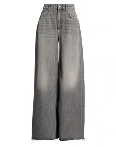 Department Five Department 5 Woman Jeans Black Size 27 Cotton In Gray