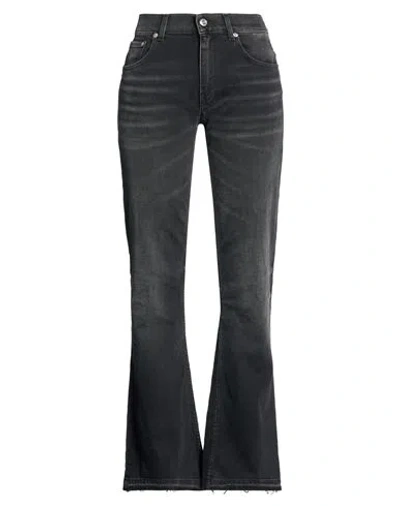 Department Five Department 5 Woman Jeans Black Size 27 Cotton, Rubber