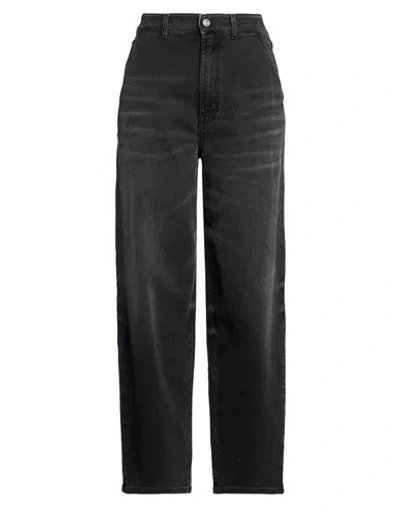 Department Five Department 5 Woman Jeans Black Size 27 Cotton, Rubber