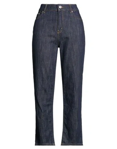 Department Five Department 5 Woman Jeans Blue Size 27 Cotton In Black