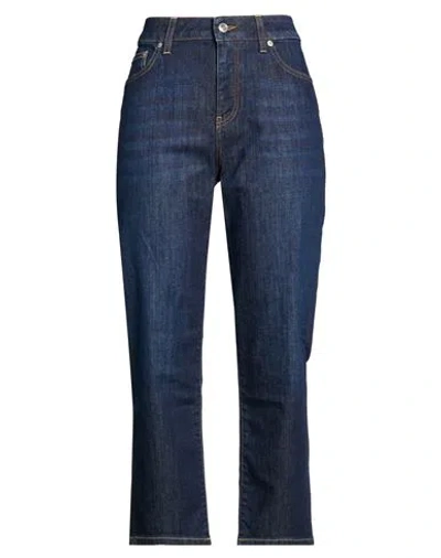 Department Five Department 5 Woman Jeans Blue Size 27 Cotton, Elastane