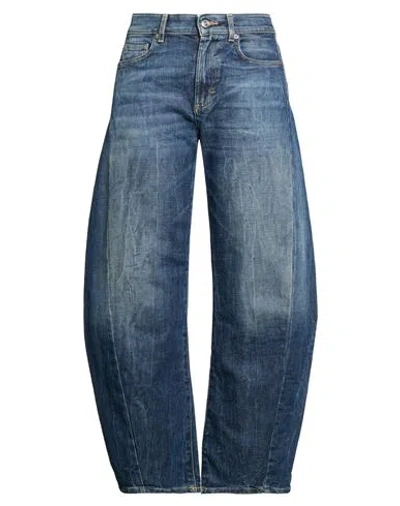 Department Five Department 5 Woman Jeans Blue Size 27 Cotton, Elastane