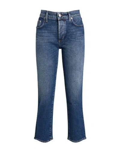Department Five Department 5 Woman Jeans Blue Size 27 Cotton, Elastane