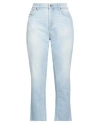 Department Five Department 5 Woman Denim Pants Blue Size 27 Cotton In Blue