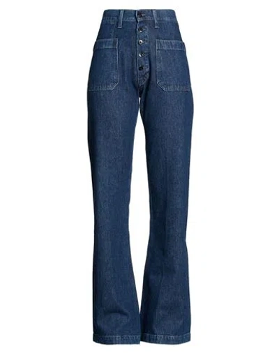 Department Five Department 5 Woman Jeans Blue Size 30 Cotton, Elastane