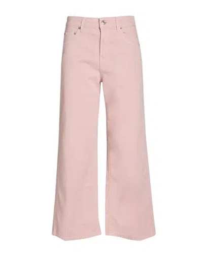Department Five Department 5 Woman Jeans Blush Size 24 Cotton, Rubber In Pink