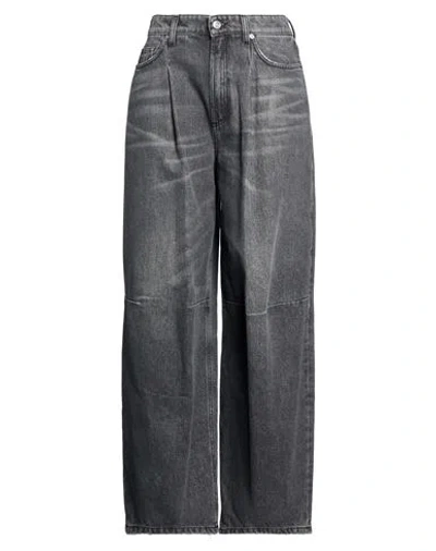 Department Five Department 5 Woman Jeans Charcoal Size 27 Cotton In Gray