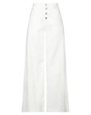 Department Five Department 5 Woman Jeans Ivory Size 27 Cotton, Elastane In White
