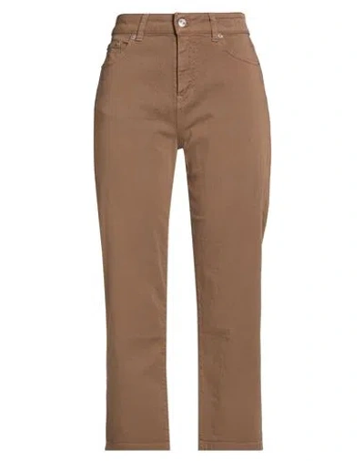 Department Five Department 5 Woman Jeans Light Brown Size 27 Cotton, Elastane In Sand