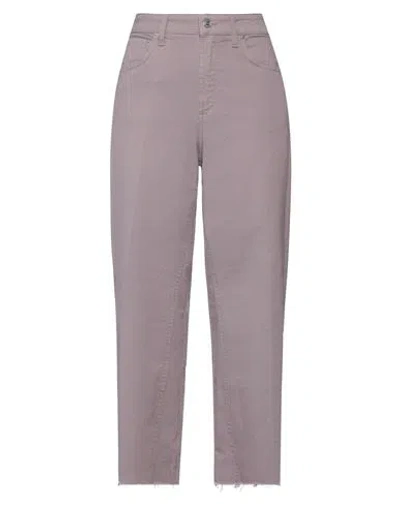 Department Five Department 5 Woman Jeans Mauve Size 29 Cotton, Elastane In Purple