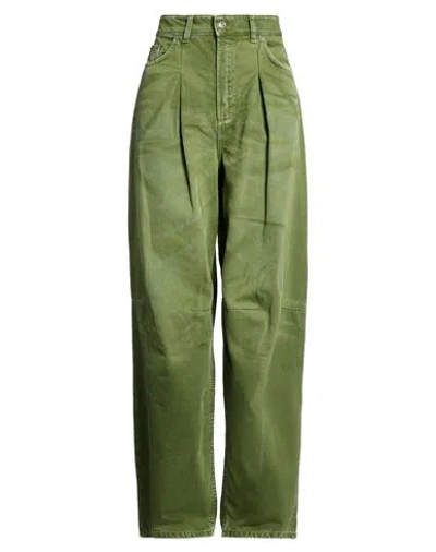 Department Five Department 5 Woman Jeans Military Green Size 27 Cotton