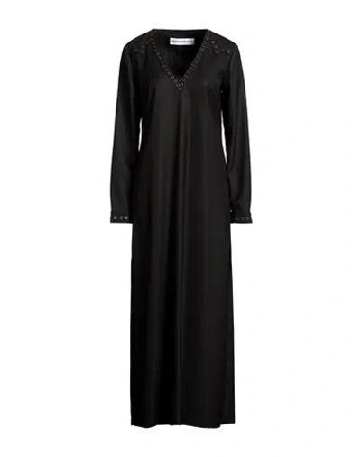 Department Five Department 5 Woman Maxi Dress Black Size S Polyester, Viscose, Elastane