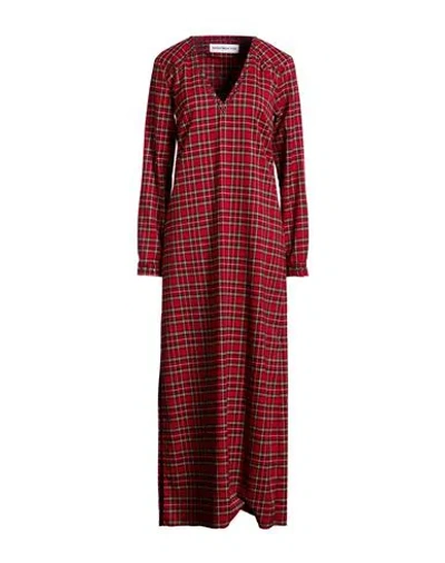 Department Five Department 5 Woman Maxi Dress Red Size S Polyester, Viscose, Elastane In Multi