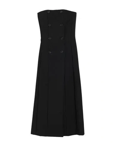 Department Five Department 5 Woman Midi Dress Black Size 8 Polyester, Virgin Wool, Elastane