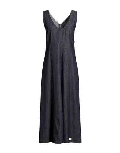 Department Five Department 5 Woman Midi Dress Blue Size 6 Cotton