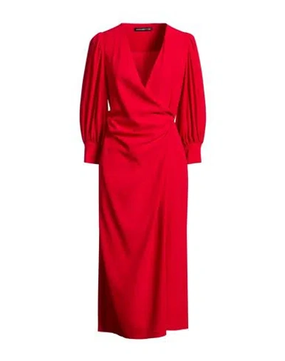 Department Five Department 5 Woman Midi Dress Red Size 6 Polyester, Elastane