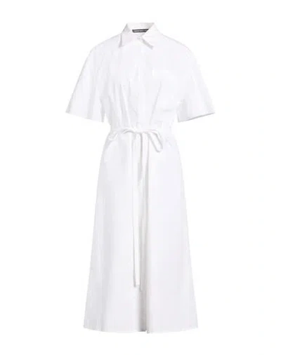 Department Five Department 5 Woman Midi Dress White Size 10 Cotton