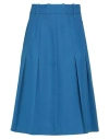 Department Five Department 5 Woman Midi Skirt Azure Size 10 Polyester In Blue