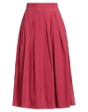 Department Five Department 5 Woman Midi Skirt Fuchsia Size 25 Cotton, Elastane In Pink