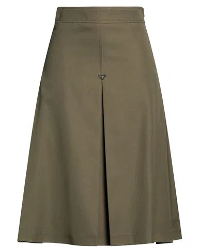 Department Five Department 5 Woman Midi Skirt Military Green Size 2 Polyester, Viscose